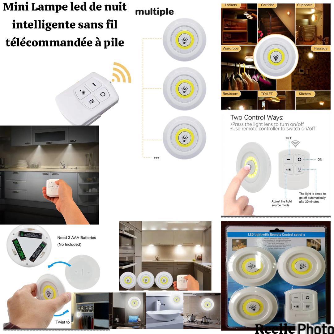 Veilleuse LED sans fil avec télécommande