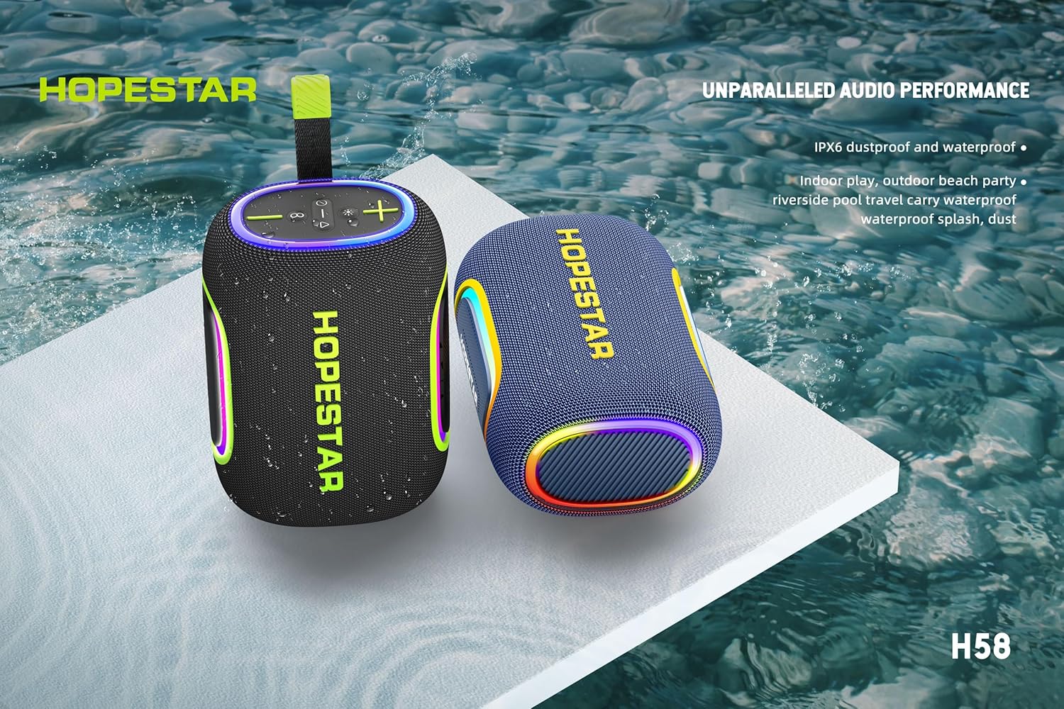 Enceinte Bluetooth sans fil série Hopestar petit format