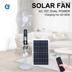 ‎VENTILATEUR SOLAIRE RECHARGEABLE